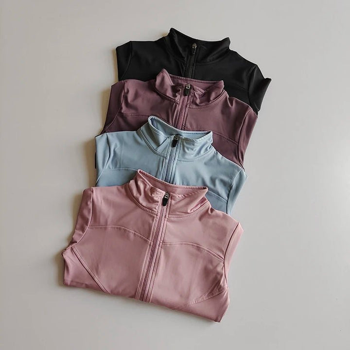 Performance Fit Women's Zip - Up Yoga Shirt - Quick Dry, Breathable Nylon, Seamless Design - VeauBeauty