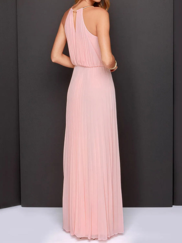 Pleated Sleeveless Maxi Cami Dress - VeauBeauty