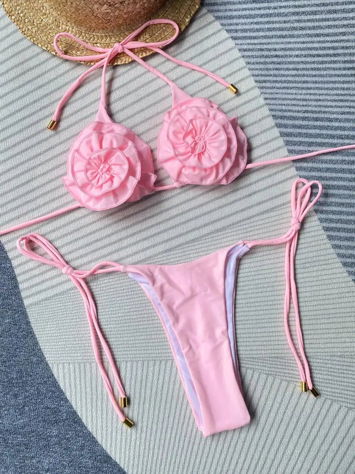 Printed Bikini – Low - Waist, Padded & Wire - Free Design 2025 - VeauBeauty