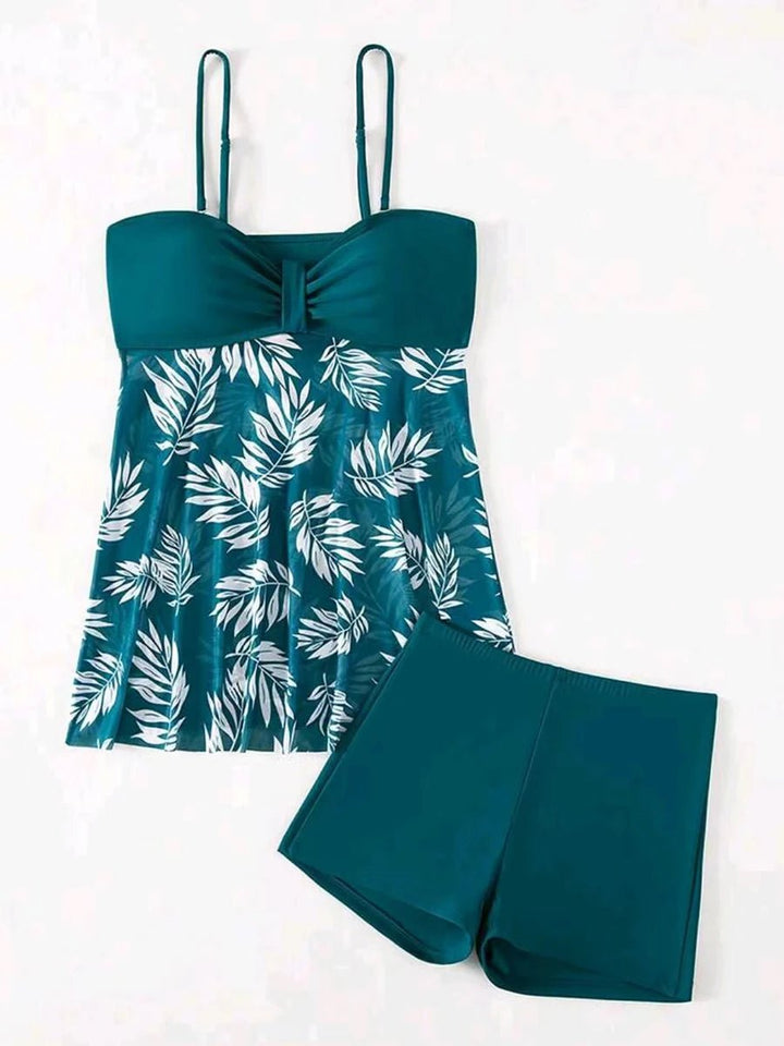 Printed Bikini Set – Wire - Free Two - Piece Swimwear for Women 2025 - VeauBeauty