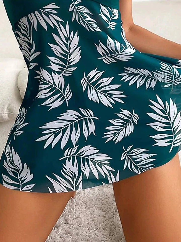 Printed Bikini Set – Wire - Free Two - Piece Swimwear for Women 2025 - VeauBeauty