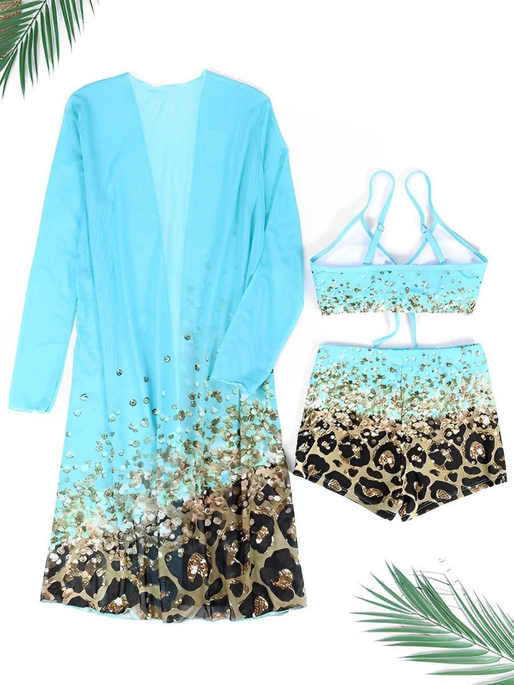 Printed High Waist Bikini Set – Wire - Free Padded Beachwear for Women (2025) - VeauBeauty