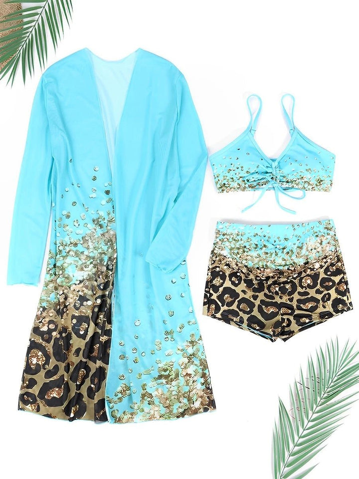 Printed High Waist Bikini Set – Wire - Free Padded Beachwear for Women (2025) - VeauBeauty