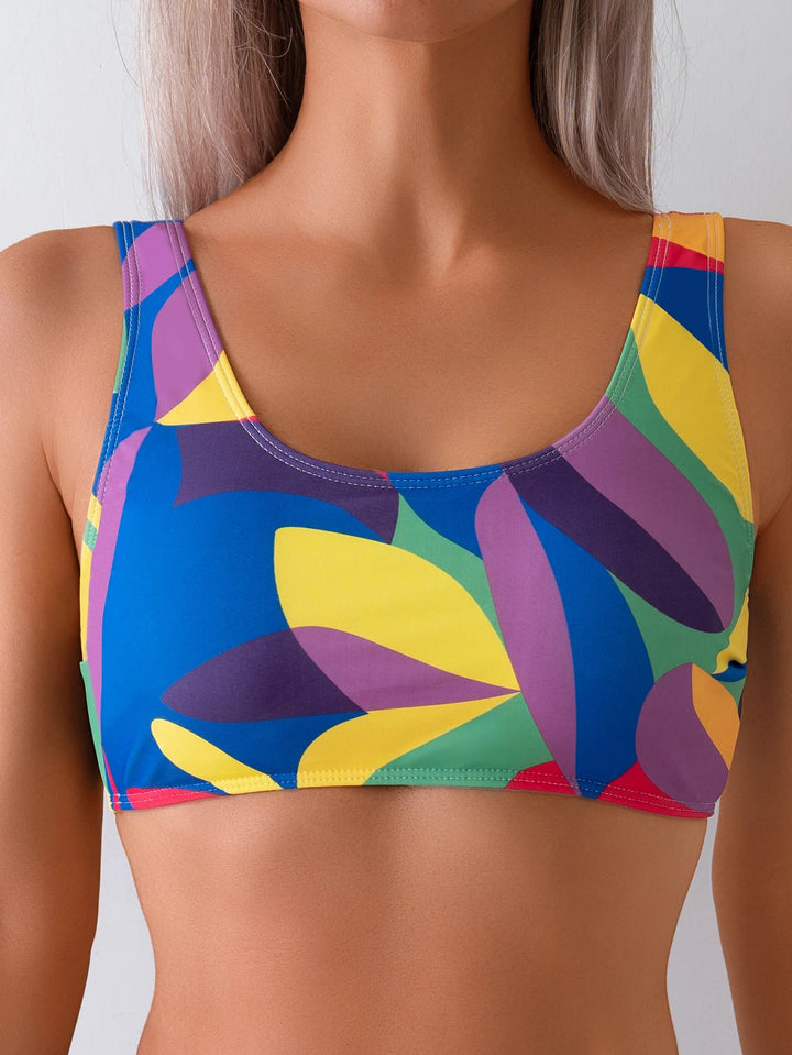 Printed High Waist Bikini Set – Wire - Free Padded Two - Piece Swimwear for Women 2025 - VeauBeauty