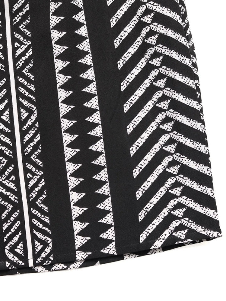 Printed High Waist Skirt - VeauBeauty