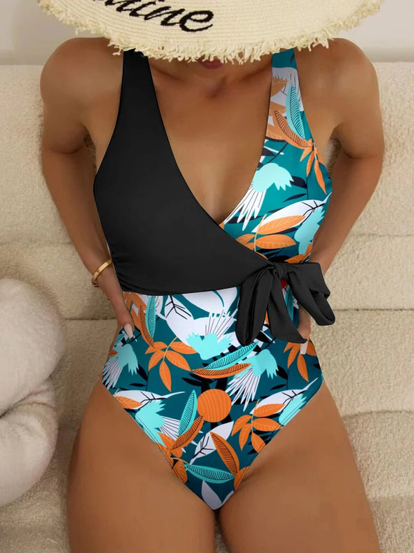 Printed Slim - Fit One - Piece Swimsuit – Soft Stretch Beachwear for Women 2025 - VeauBeauty