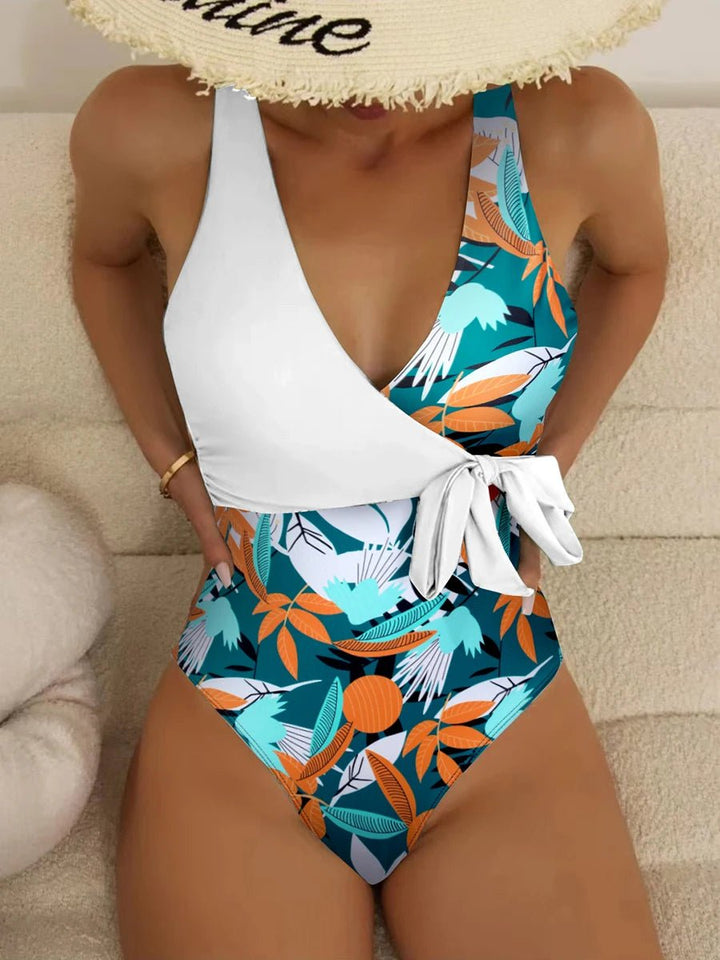 Printed Slim - Fit One - Piece Swimsuit – Soft Stretch Beachwear for Women 2025 - VeauBeauty