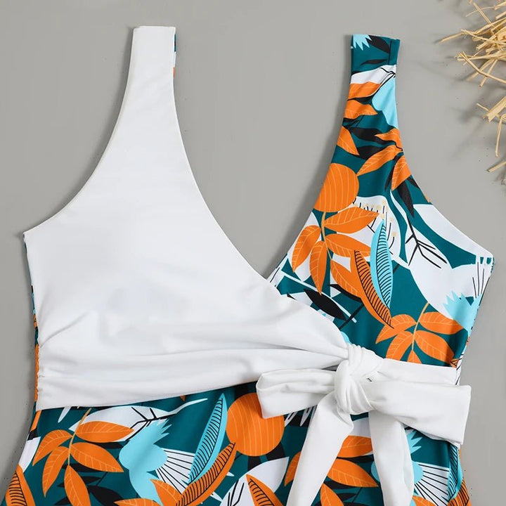 Printed Slim - Fit One - Piece Swimsuit – Soft Stretch Beachwear for Women 2025 - VeauBeauty