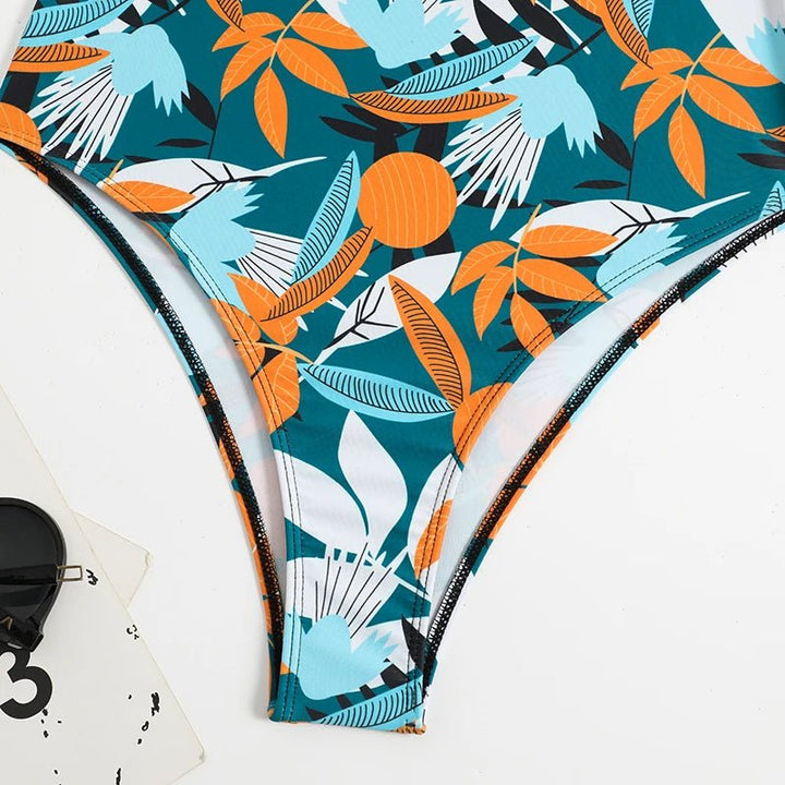Printed Slim - Fit One - Piece Swimsuit – Soft Stretch Beachwear for Women 2025 - VeauBeauty