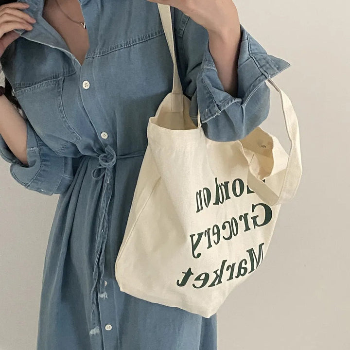 Retro Denim A - Line Dress – Korean Style Cinched Waist Long Sleeve Midi - VeauBeauty