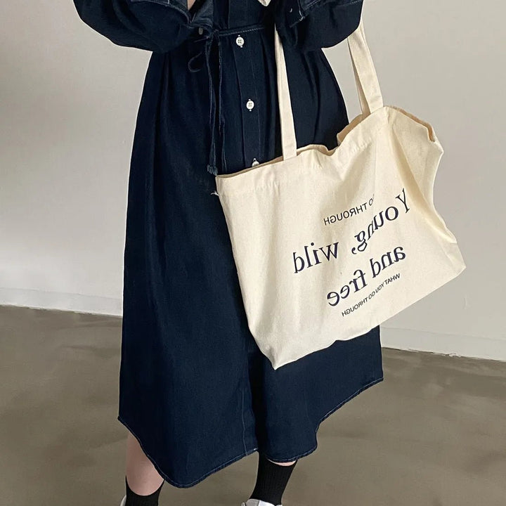 Retro Denim A - Line Dress – Korean Style Cinched Waist Long Sleeve Midi - VeauBeauty