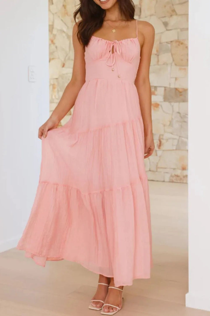 Ruched Smocked Back Cami Dress - VeauBeauty