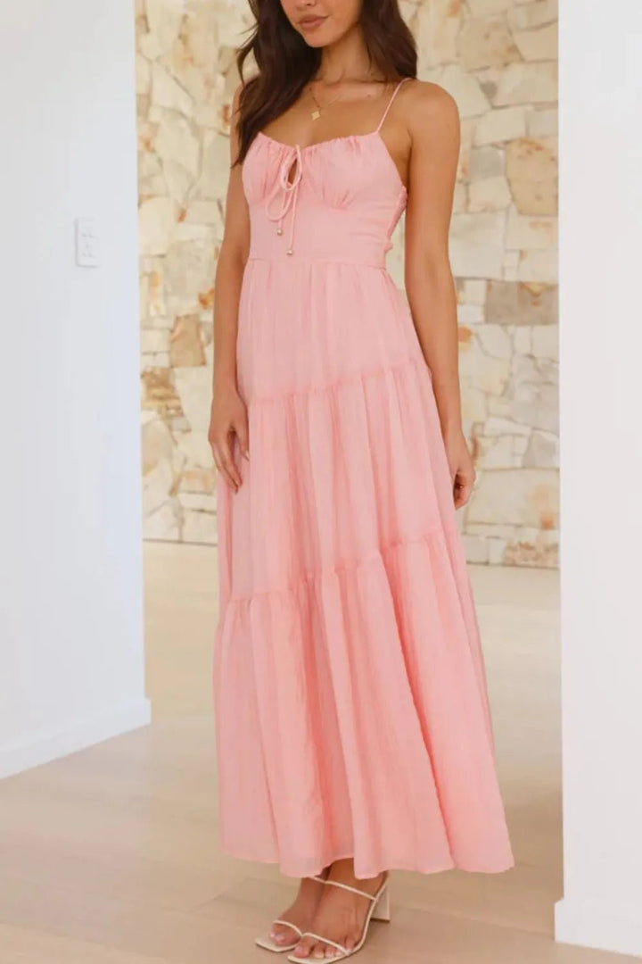 Ruched Smocked Back Cami Dress - VeauBeauty