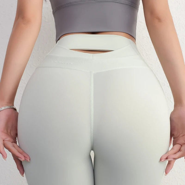 Seamless Peach Hip Yoga Pants – Women's Breathable Tight Waist Fitness Leggings - VeauBeauty