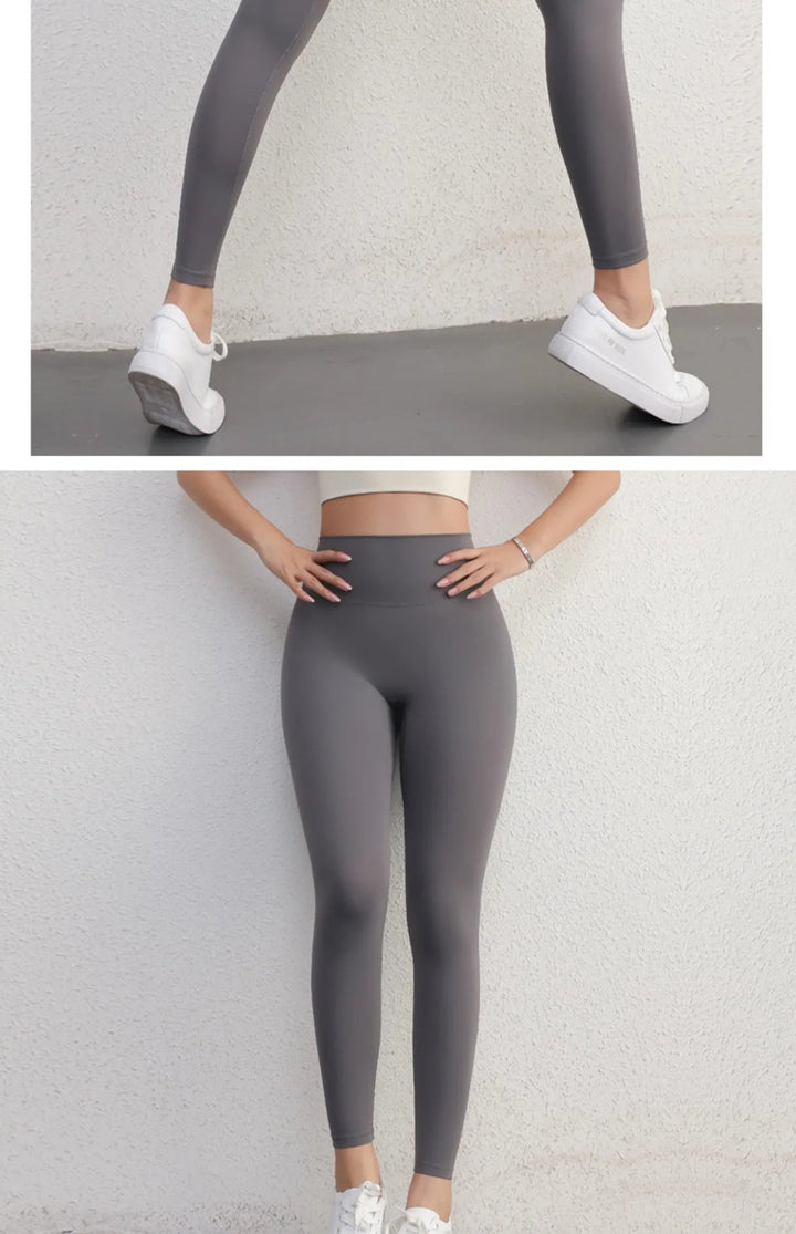 Seamless Peach Hip Yoga Pants – Women's Breathable Tight Waist Fitness Leggings - VeauBeauty