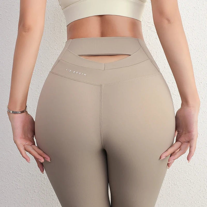 Seamless Peach Hip Yoga Pants – Women's Breathable Tight Waist Fitness Leggings - VeauBeauty