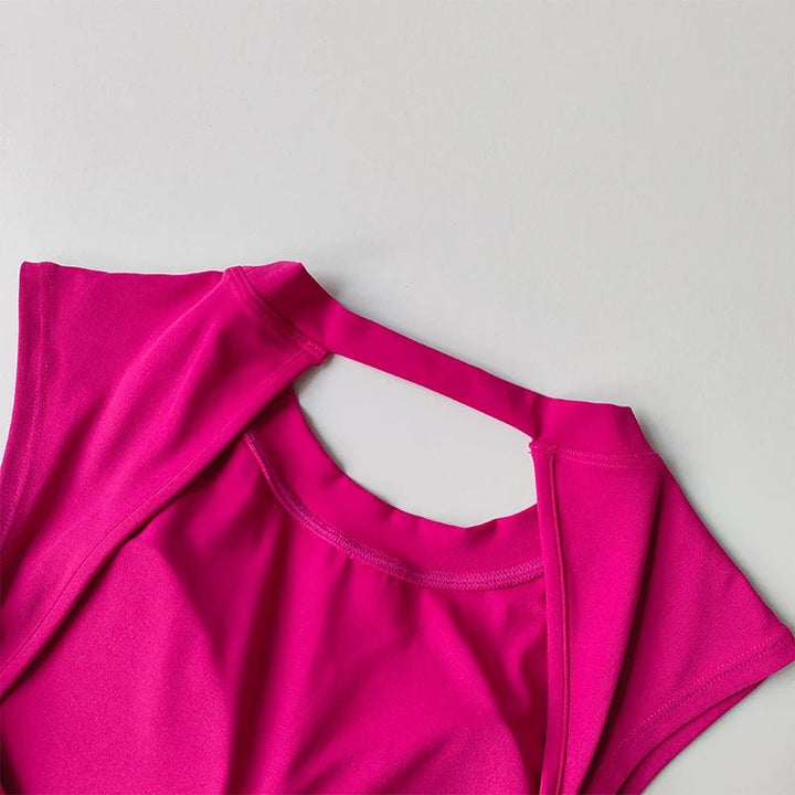Sexy Short Backless Yoga Top – Quick - Drying Sports Vest with Chest Pad 2025 - VeauBeauty