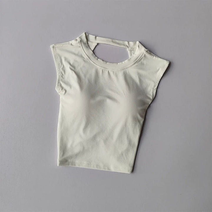 Sexy Short Backless Yoga Top – Quick - Drying Sports Vest with Chest Pad 2025 - VeauBeauty