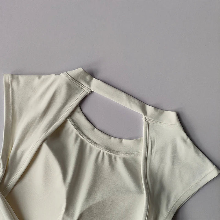 Sexy Short Backless Yoga Top – Quick - Drying Sports Vest with Chest Pad 2025 - VeauBeauty