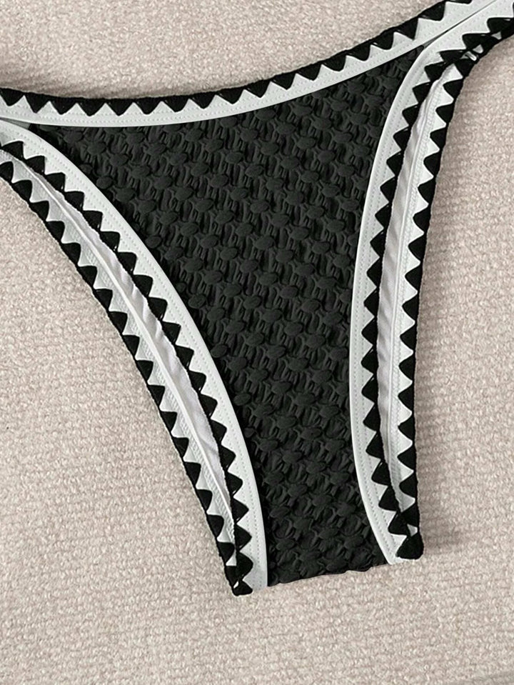 SierraFit Triangle Bikini – 2025 Solid Strappy Low Waist Swim Set for Women - VeauBeauty