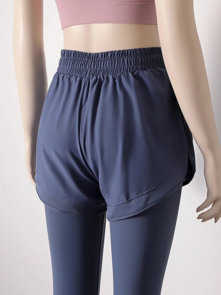 Skirt - Style Yoga Pants – Quick - Drying Two - Piece Leggings with Pockets for Women - VeauBeauty