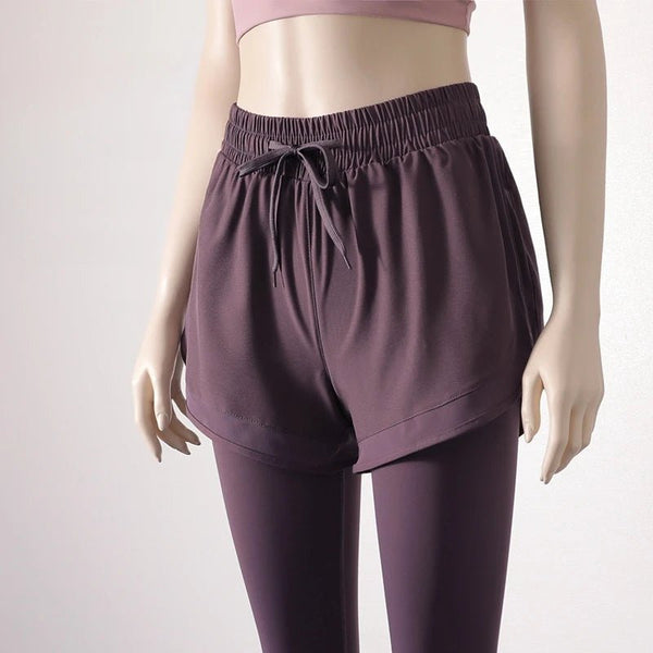 Skirt - Style Yoga Pants – Quick - Drying Two - Piece Leggings with Pockets for Women - VeauBeauty