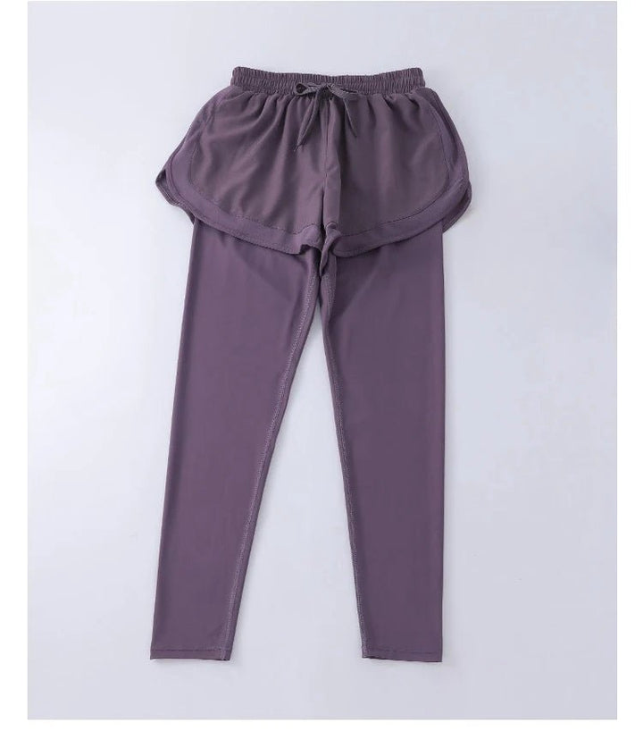 Skirt - Style Yoga Pants – Quick - Drying Two - Piece Leggings with Pockets for Women - VeauBeauty