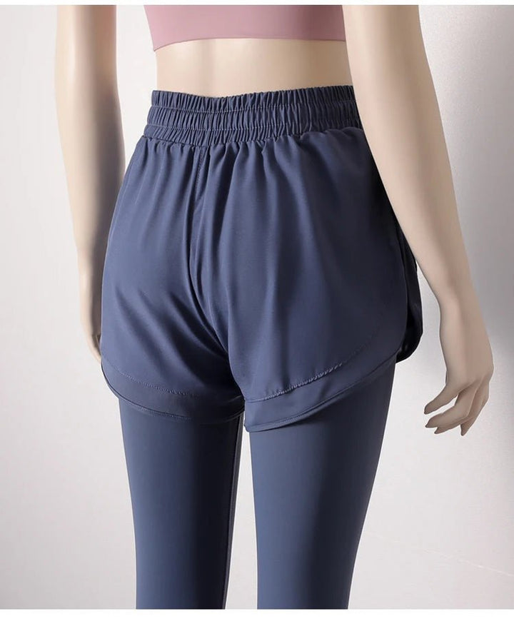 Skirt - Style Yoga Pants – Quick - Drying Two - Piece Leggings with Pockets for Women - VeauBeauty