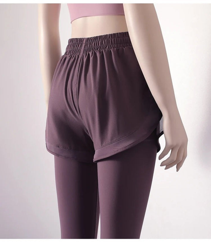 Skirt - Style Yoga Pants – Quick - Drying Two - Piece Leggings with Pockets for Women - VeauBeauty