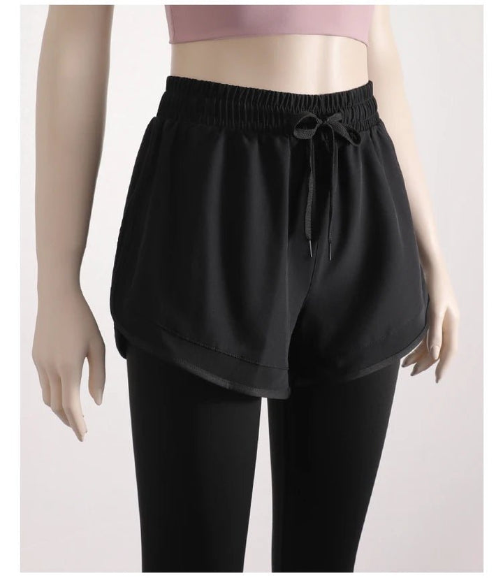 Skirt - Style Yoga Pants – Quick - Drying Two - Piece Leggings with Pockets for Women - VeauBeauty