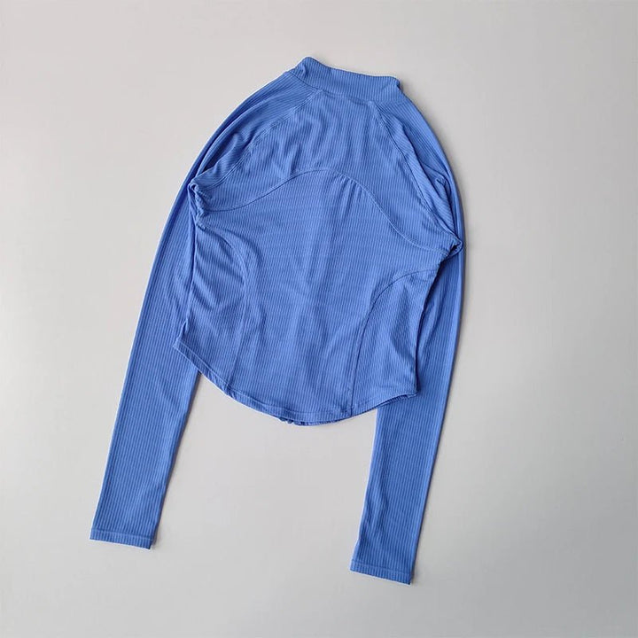 Slim Fit Sports Jacket – Women's Quick Dry Yoga and Running Zip - Up Top 2025 - VeauBeauty