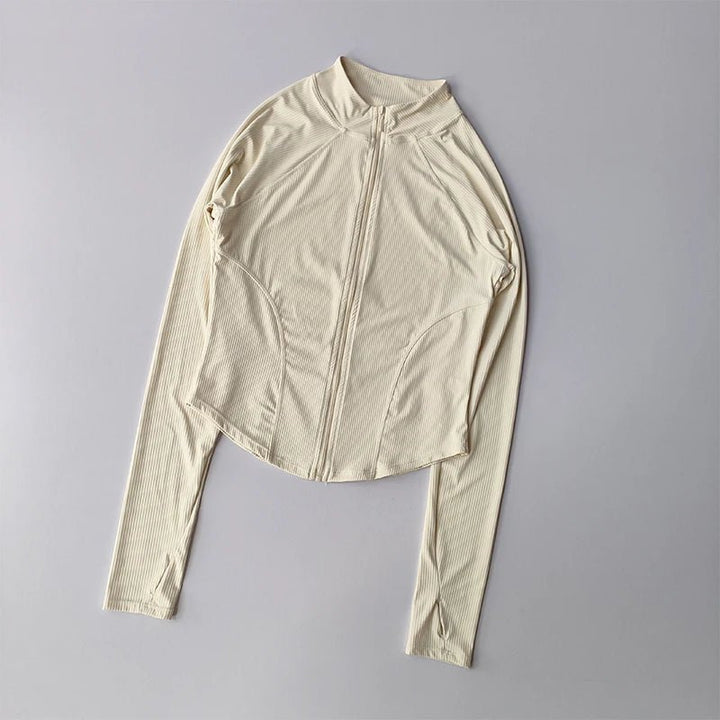 Slim Fit Sports Jacket – Women's Quick Dry Yoga and Running Zip - Up Top 2025 - VeauBeauty