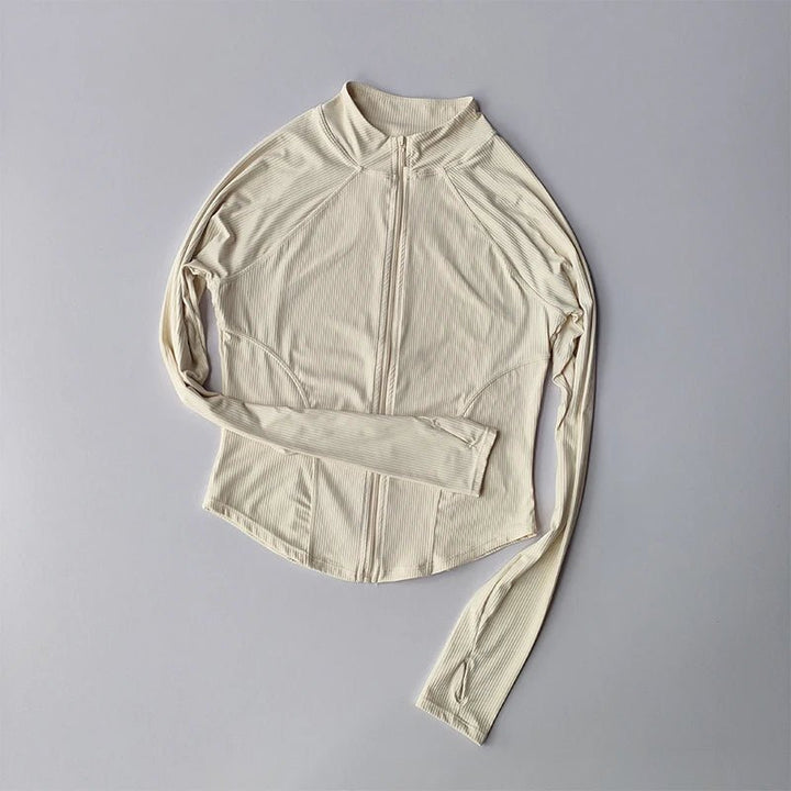 Slim Fit Sports Jacket – Women's Quick Dry Yoga and Running Zip - Up Top 2025 - VeauBeauty