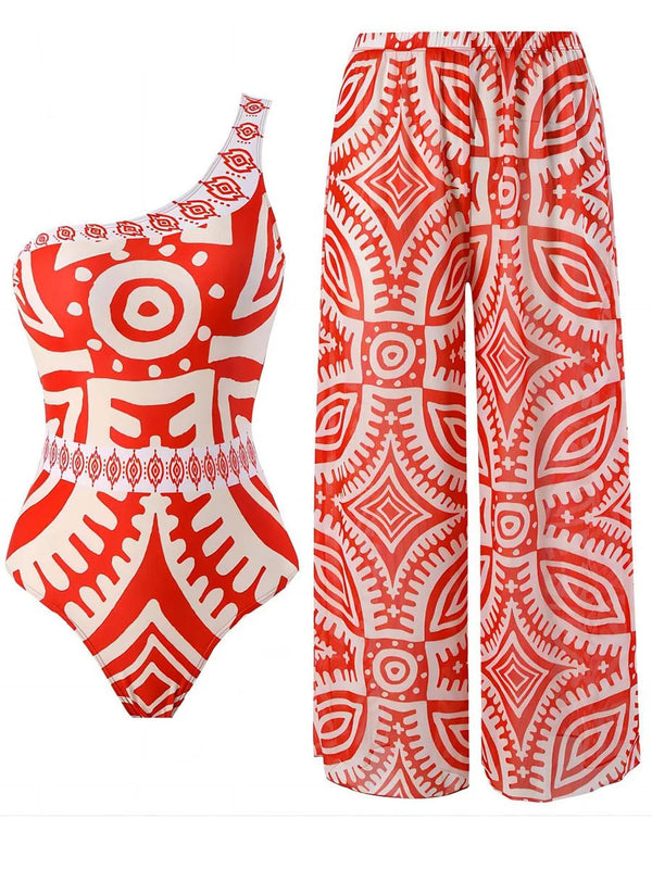 Solari Set – 2025 One Piece Swimsuit & Long Pants for Women - VeauBeauty