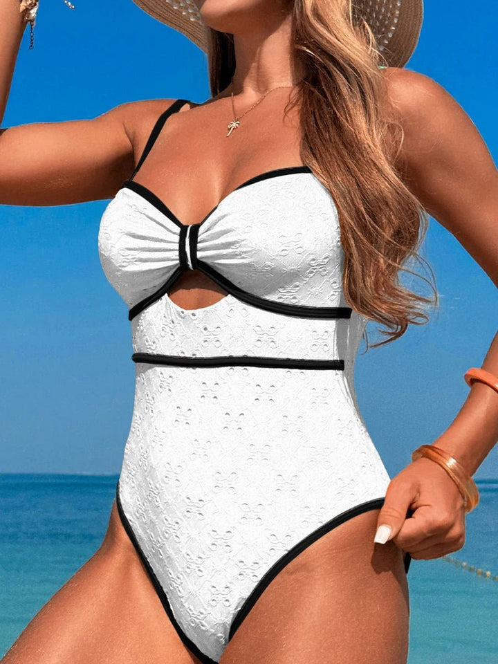 Solvia Vintage Swimsuit – 2025 Sporty Hollow One - Piece Bodysuit for Women - VeauBeauty