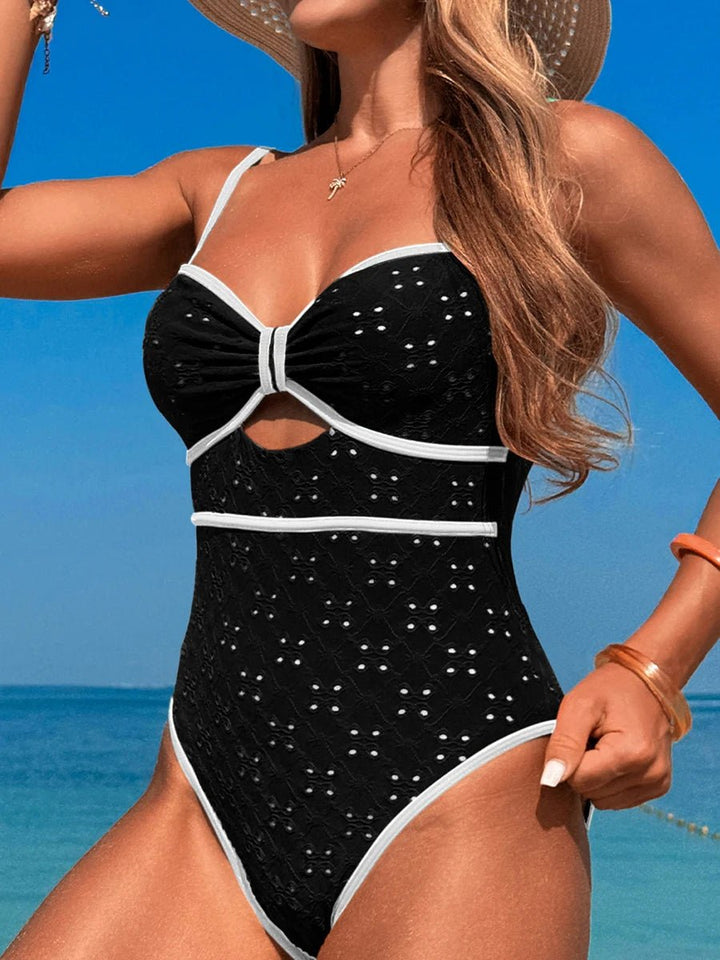 Solvia Vintage Swimsuit – 2025 Sporty Hollow One - Piece Bodysuit for Women - VeauBeauty
