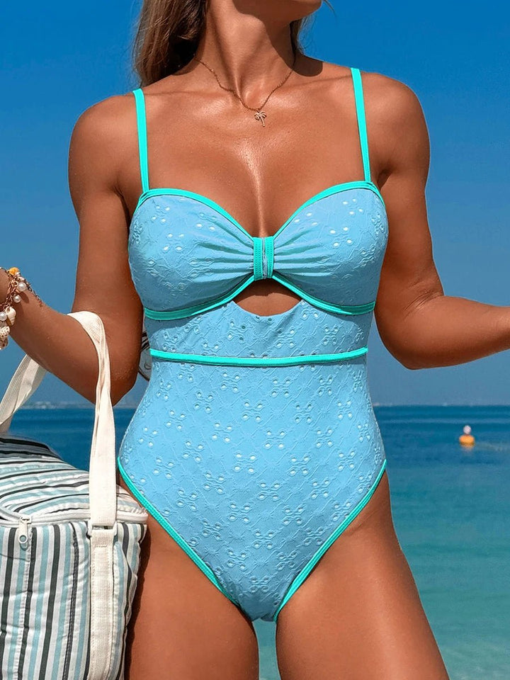 Solvia Vintage Swimsuit – 2025 Sporty Hollow One - Piece Bodysuit for Women - VeauBeauty