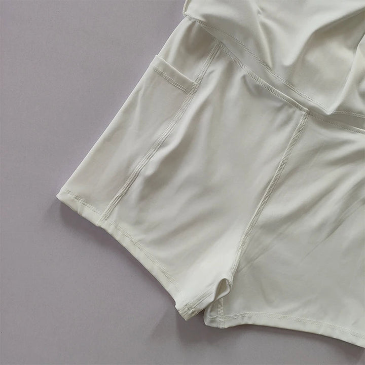 Sports Yoga Tennis Skirt – Quick - Dry Pocket Split Strap Skirt Pants 2025 - VeauBeauty