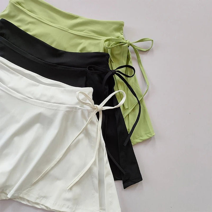 Sports Yoga Tennis Skirt – Quick - Dry Pocket Split Strap Skirt Pants 2025 - VeauBeauty