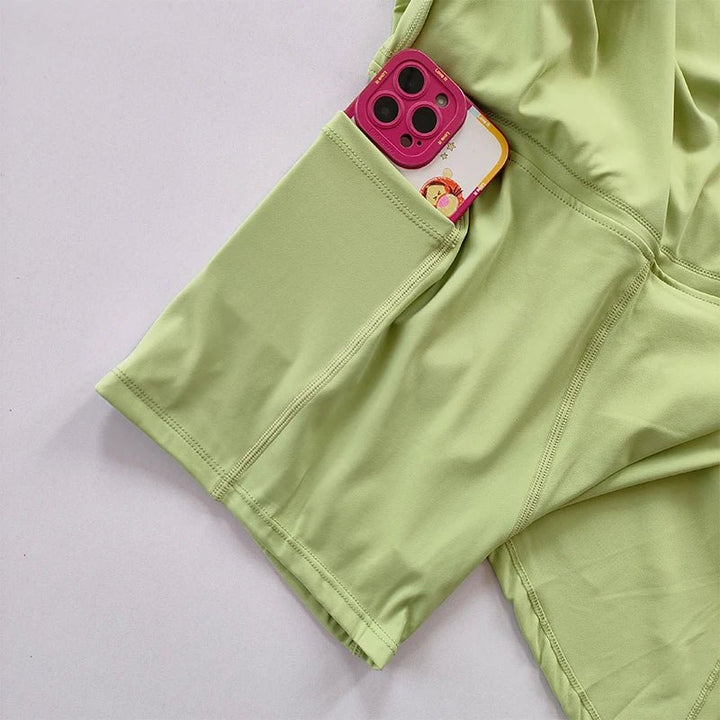 Sports Yoga Tennis Skirt – Quick - Dry Pocket Split Strap Skirt Pants 2025 - VeauBeauty