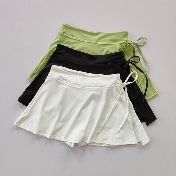 Sports Yoga Tennis Skirt – Quick - Dry Pocket Split Strap Skirt Pants 2025 - VeauBeauty