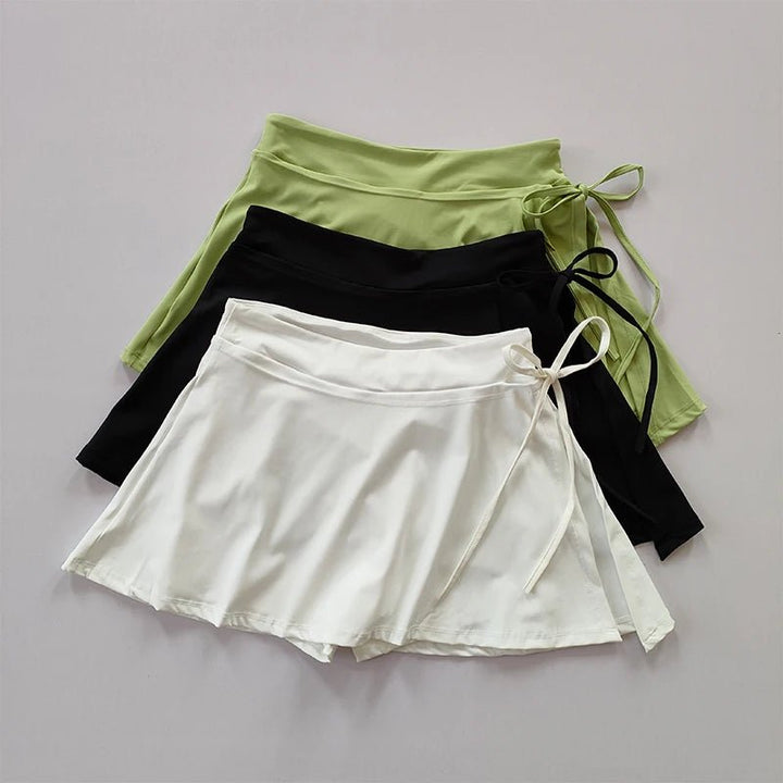 Sports Yoga Tennis Skirt – Quick - Dry Pocket Split Strap Skirt Pants 2025 - VeauBeauty