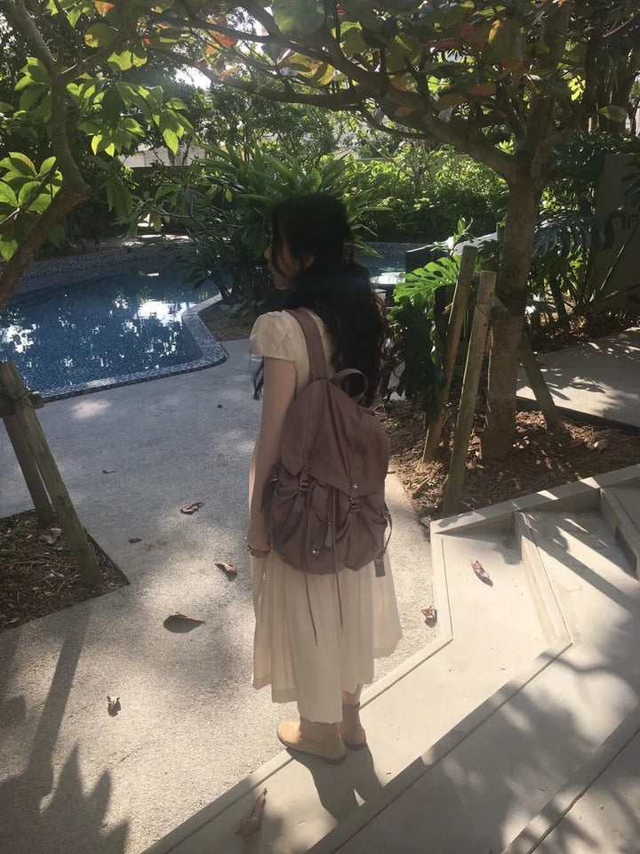 Spring ALine Dress – Korean Style Sleeveless Long Skirt for Women 2025 - VeauBeauty