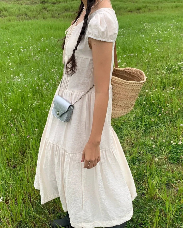 Spring ALine Dress – Korean Style Sleeveless Long Skirt for Women 2025 - VeauBeauty