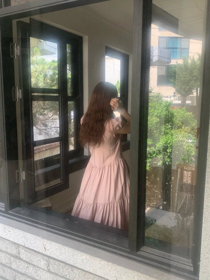 Spring ALine Dress – Korean Style Sleeveless Long Skirt for Women 2025 - VeauBeauty