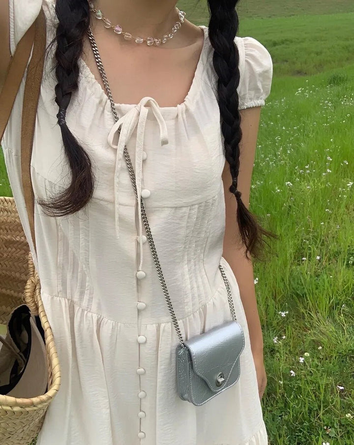 Spring ALine Dress – Korean Style Sleeveless Long Skirt for Women 2025 - VeauBeauty