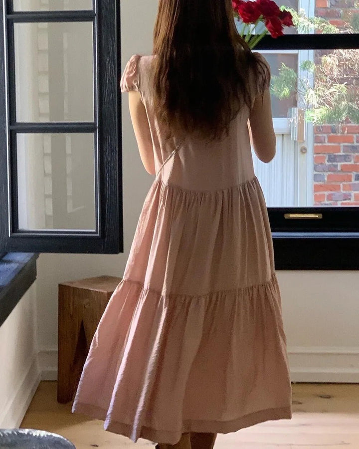 Spring ALine Dress – Korean Style Sleeveless Long Skirt for Women 2025 - VeauBeauty