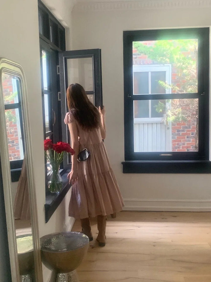 Spring ALine Dress – Korean Style Sleeveless Long Skirt for Women 2025 - VeauBeauty