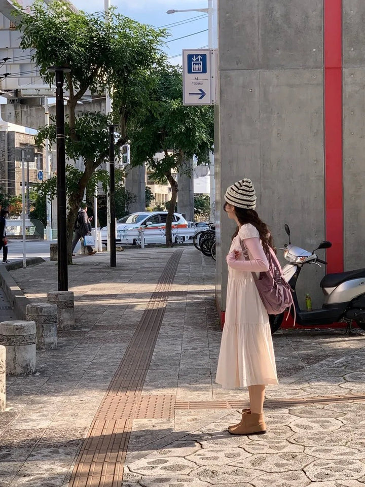 Spring ALine Dress – Korean Style Sleeveless Long Skirt for Women 2025 - VeauBeauty