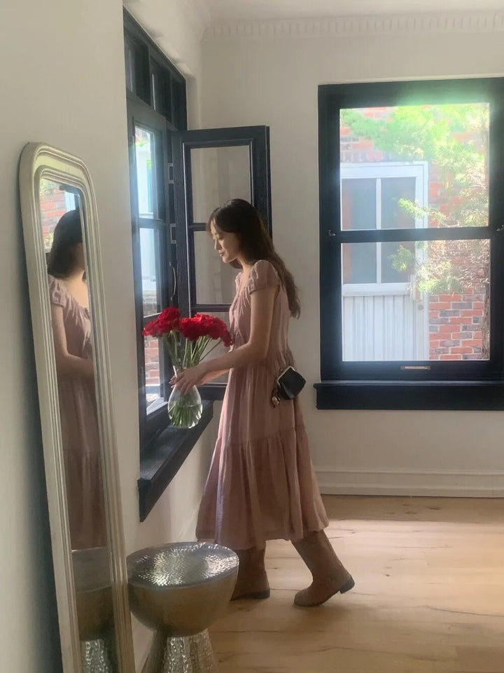 Spring ALine Dress – Korean Style Sleeveless Long Skirt for Women 2025 - VeauBeauty